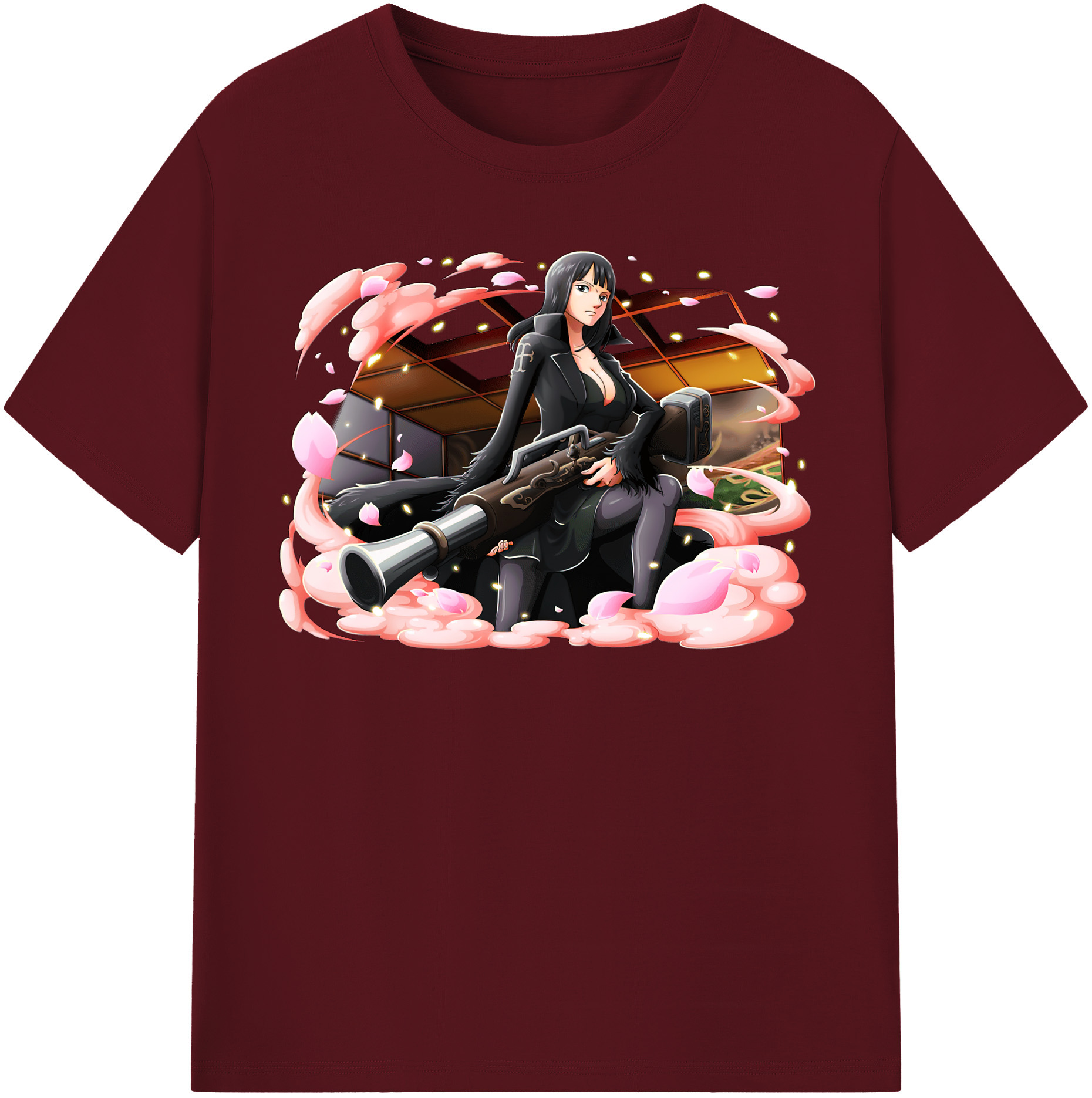 ワンピース ニコ・ロビン ONE PIECE Nico Robin 綿100％半袖Tシャツ（フロントプリント）